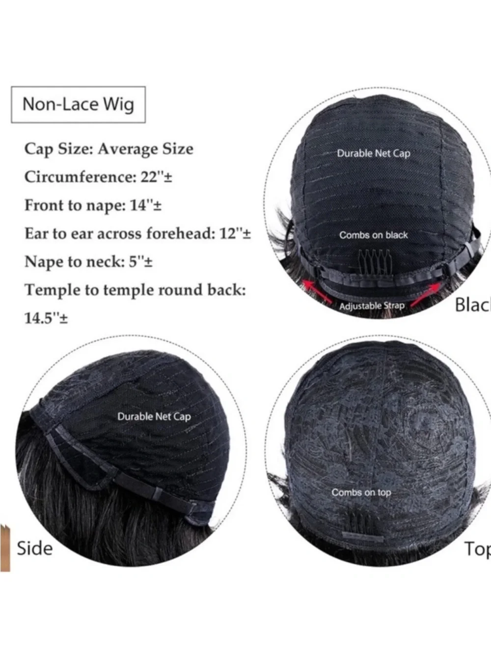 - Pixie Cut Wig Human Hair for Black Women Brown Short Wig New